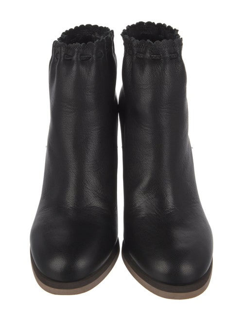 See by Chloé Leather Scalloped Accent Boots