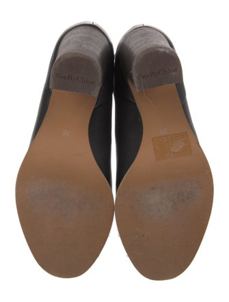 See by Chloé Leather Scalloped Accent Boots