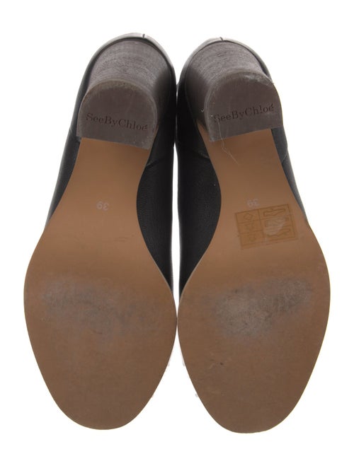 See by Chloé Leather Scalloped Accent Boots