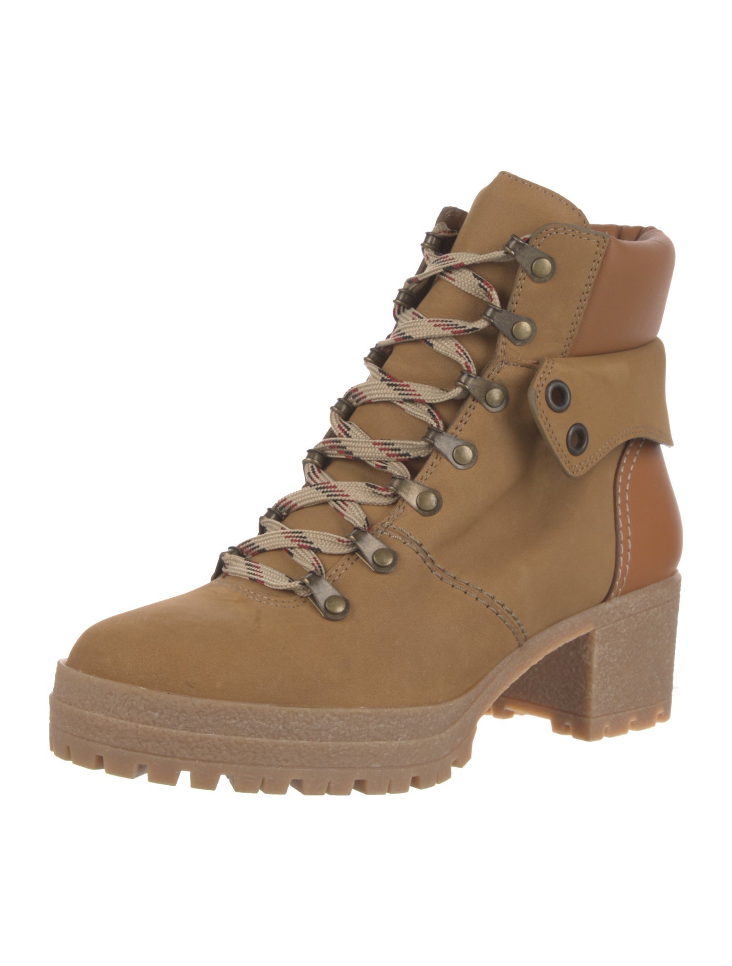 See by Chloé Leather Combat Boots