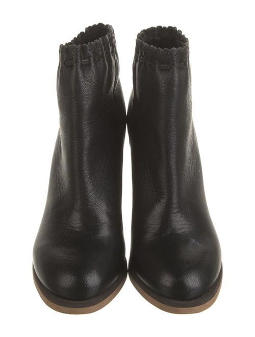 See by Chloé Leather Scalloped Accent Boots