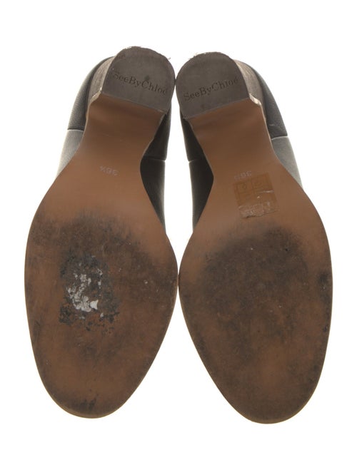 See by Chloé Leather Scalloped Accent Boots