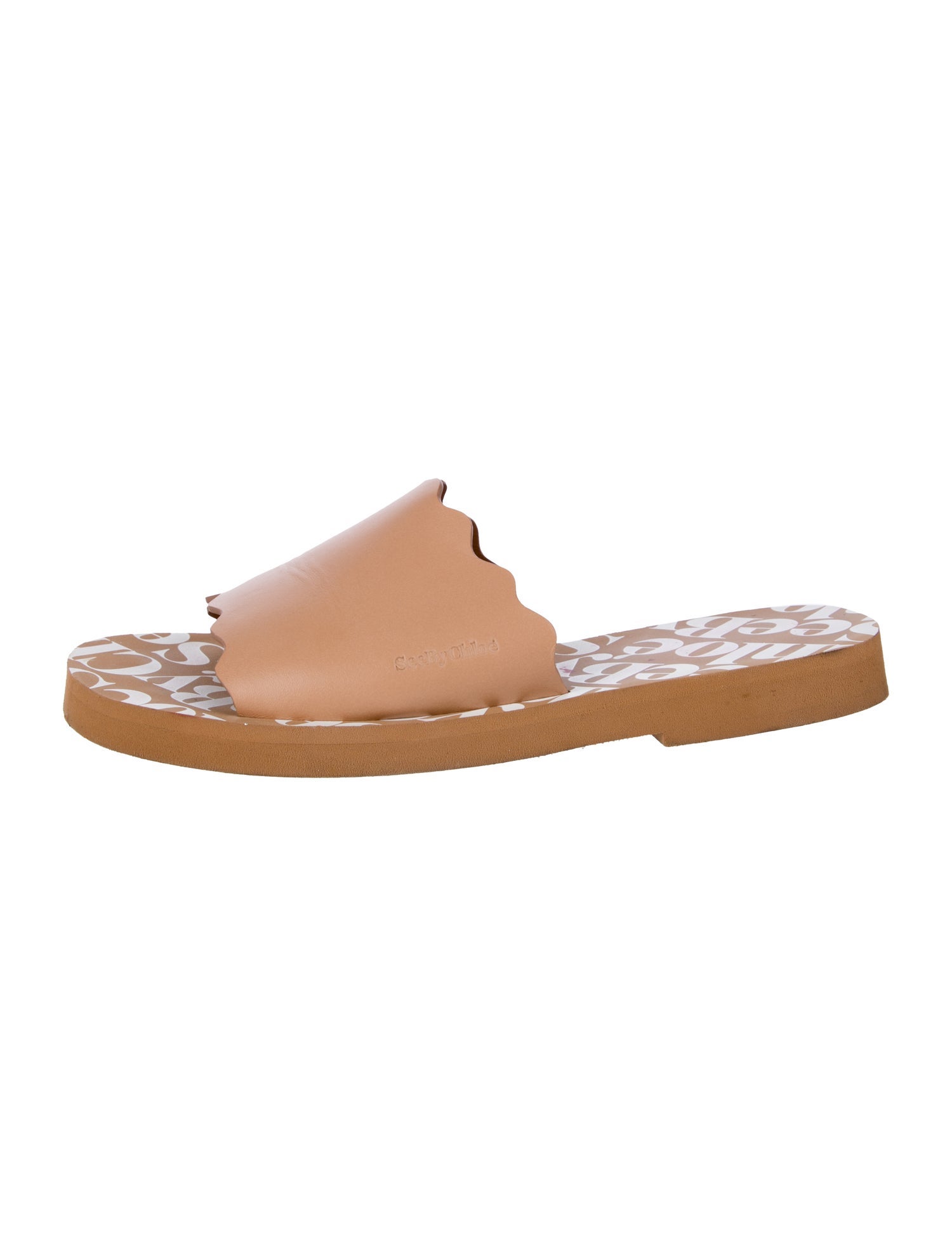 See by Chloé Leather Slides
