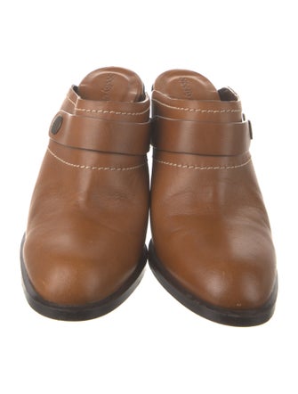 See by Chloé Leather Colorblock Pattern Mules