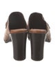 See by Chloé Leather Colorblock Pattern Mules