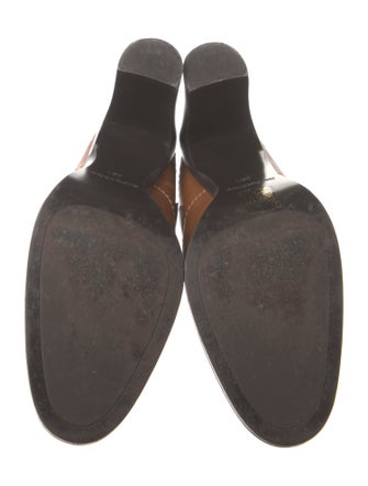 See by Chloé Leather Colorblock Pattern Mules
