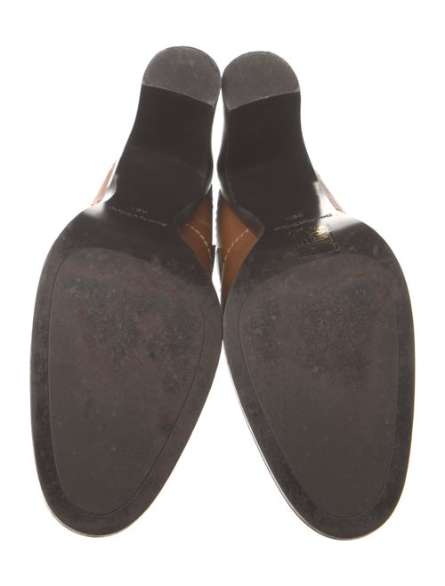 See by Chloé Leather Colorblock Pattern Mules