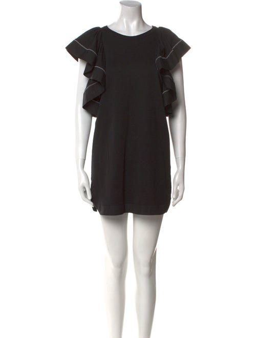 See by Chloé Bateau Neckline Mini Dress