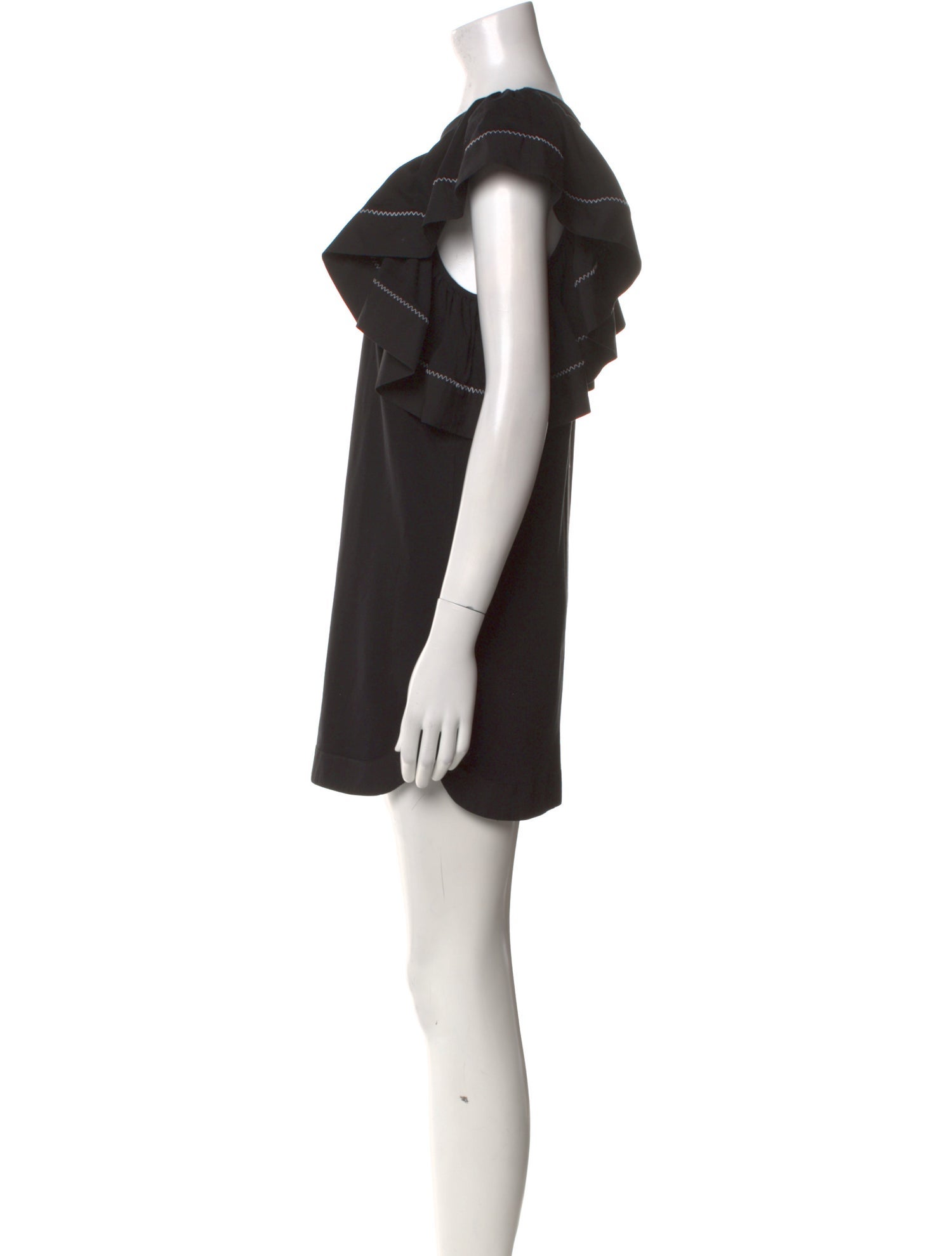 See by Chloé Bateau Neckline Mini Dress