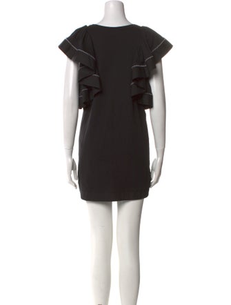 See by Chloé Bateau Neckline Mini Dress