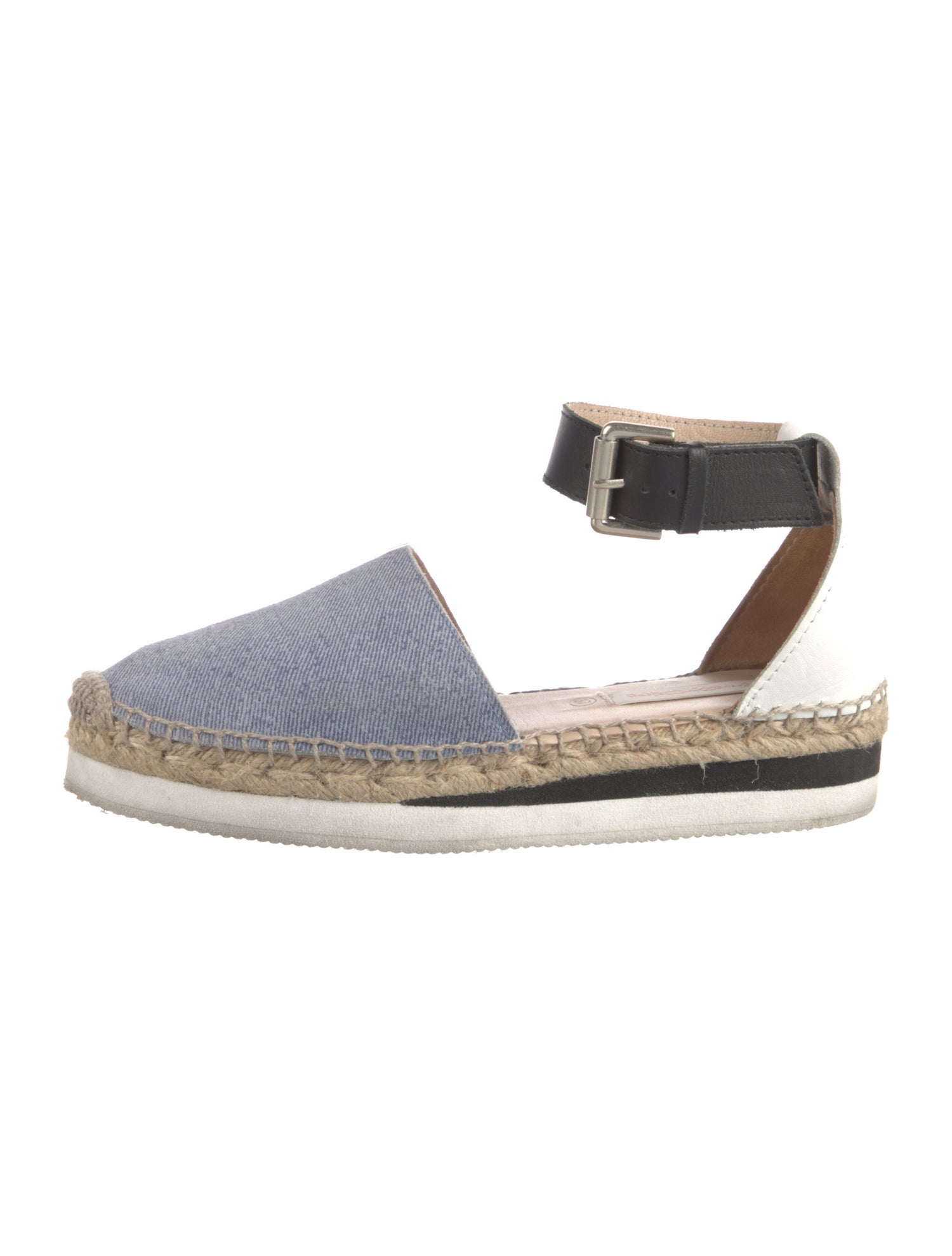 See by Chloé Suede Leather Trim Embellishment Espadrilles