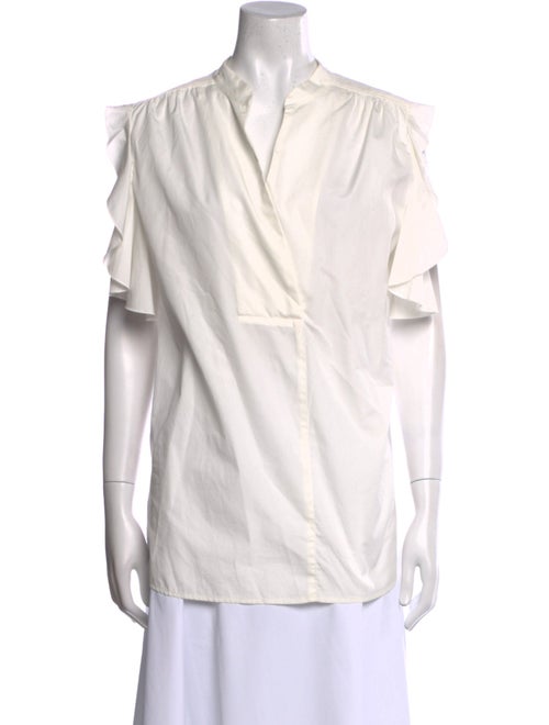 See by Chloé V-Neck Short Sleeve Blouse