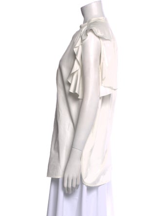 See by Chloé V-Neck Short Sleeve Blouse