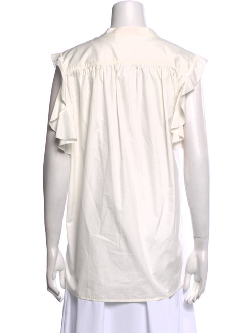 See by Chloé V-Neck Short Sleeve Blouse