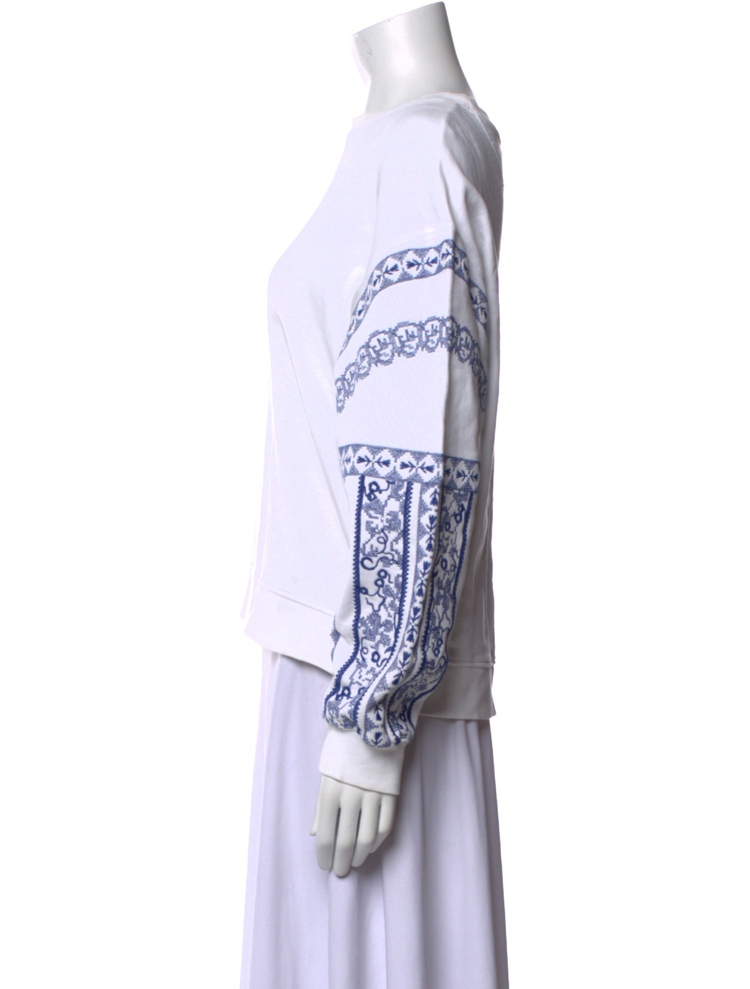 See by Chloé Graphic Print Scoop Neck Sweatshirt