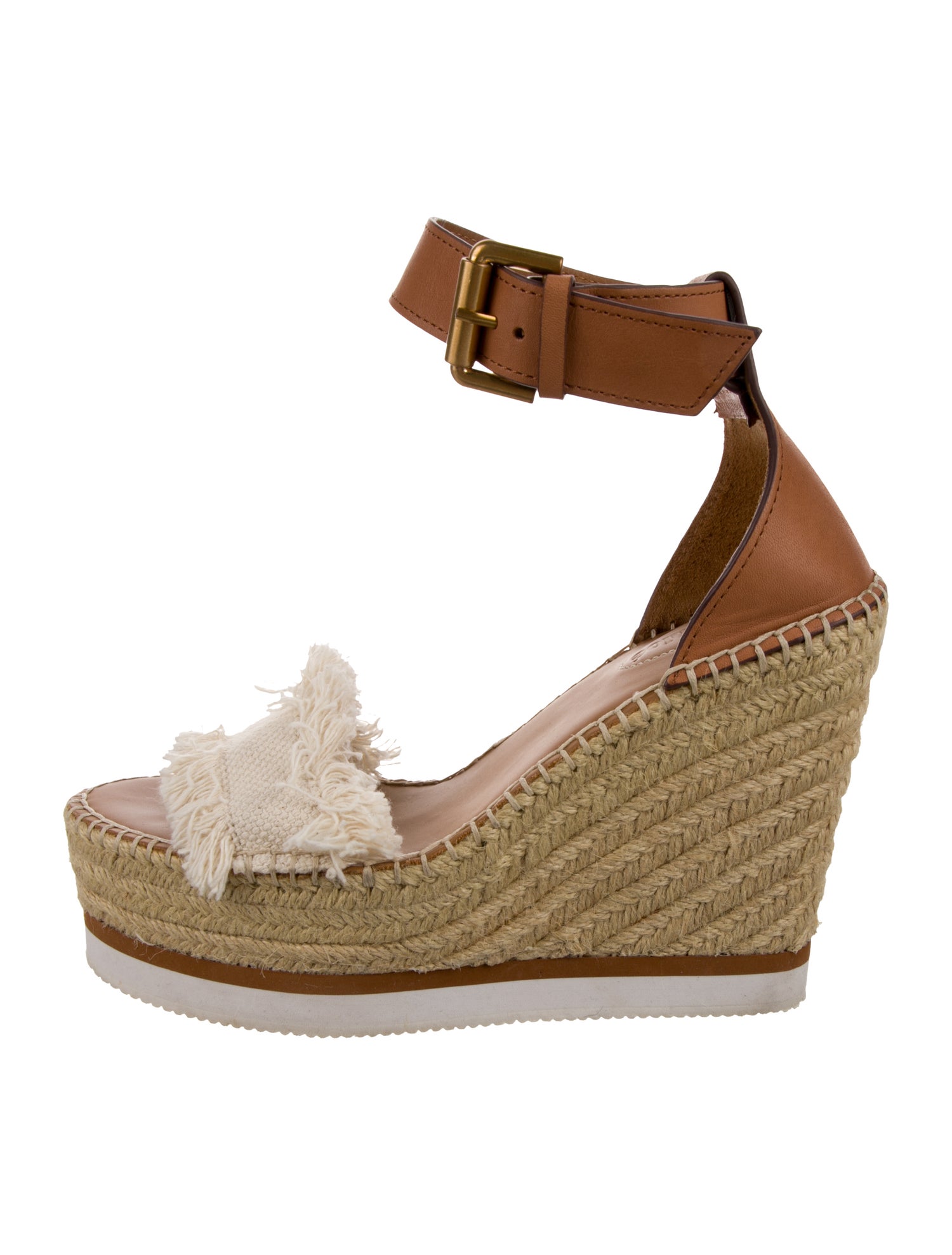 See by Chloé Leather Braided Accents Espadrilles