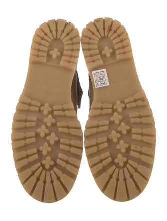 See by Chloé Suede Colorblock Pattern Lace-Up Boots