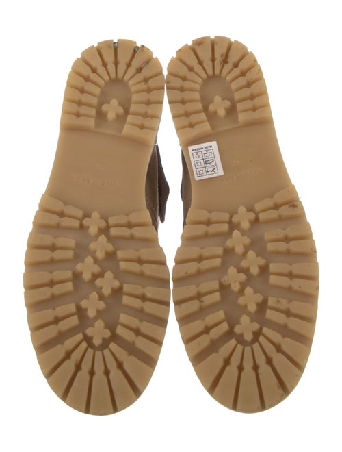 See by Chloé Suede Colorblock Pattern Lace-Up Boots