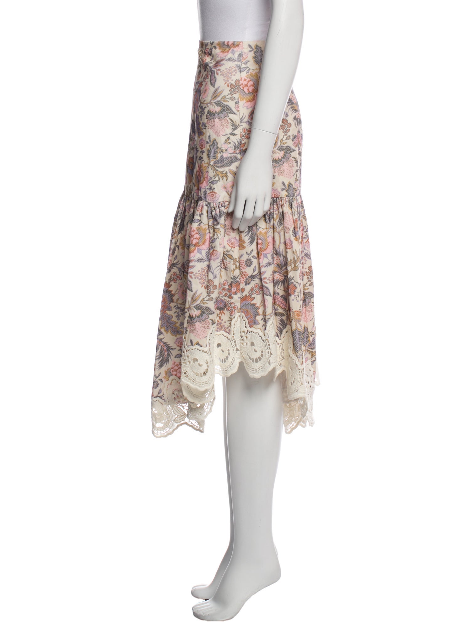 See by Chloé Printed Midi Length Skirt