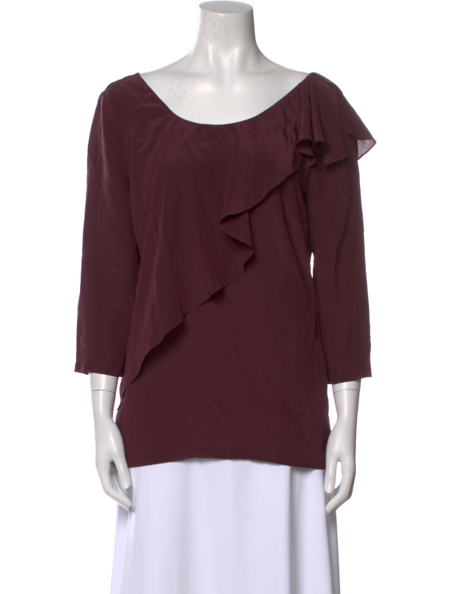 See by Chloé Silk Scoop Neck Blouse