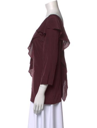 See by Chloé Silk Scoop Neck Blouse