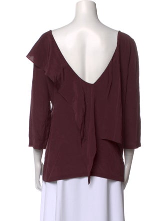 See by Chloé Silk Scoop Neck Blouse