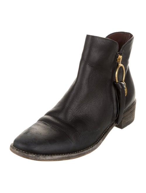 See by Chloé Leather Moto Boots
