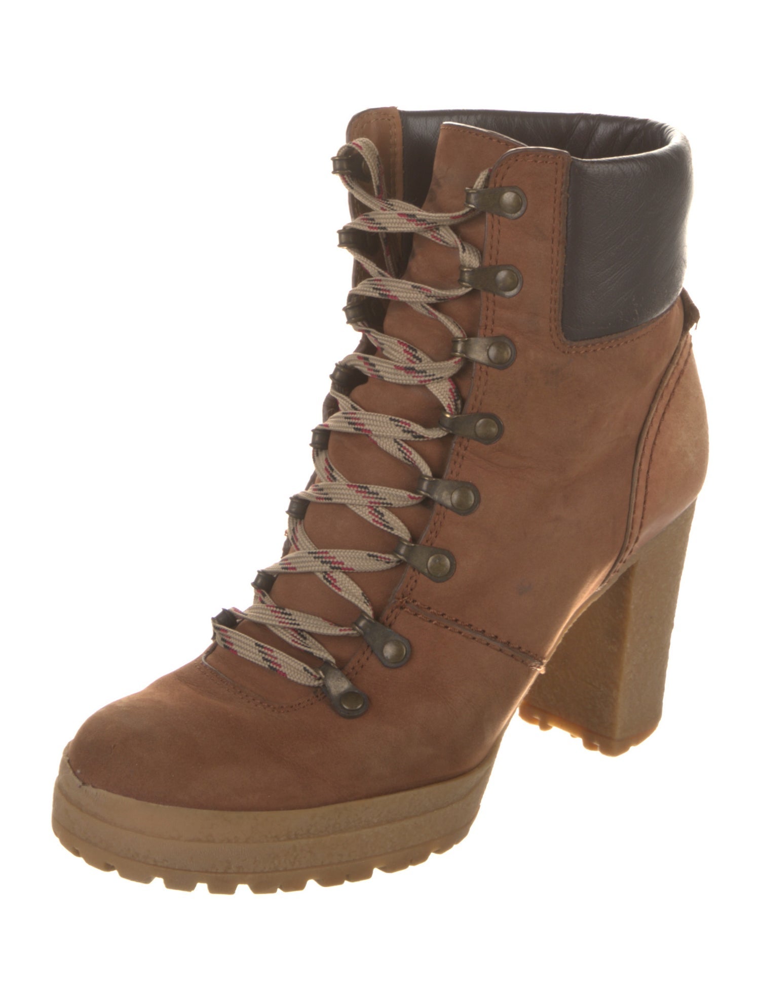 See by Chloé Suede Lace-Up Boots