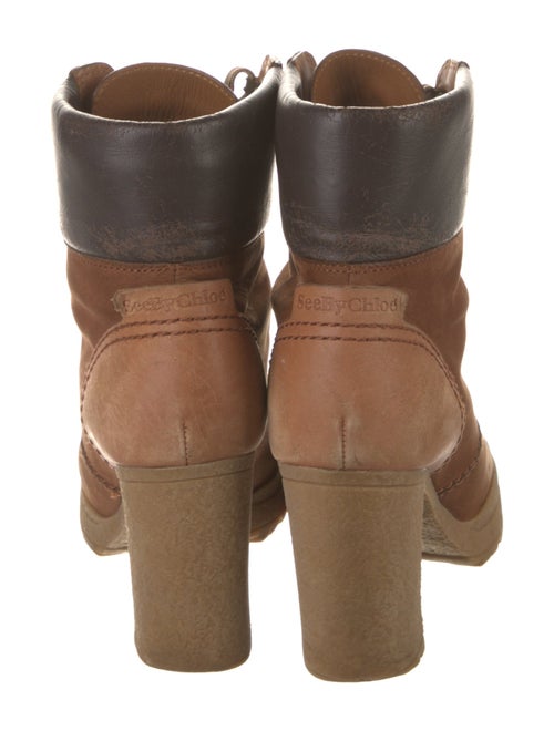 See by Chloé Suede Lace-Up Boots