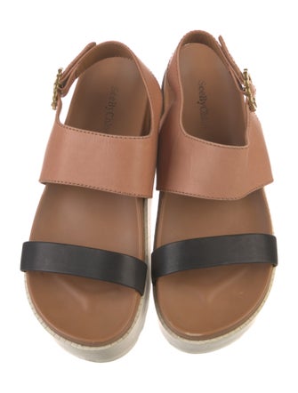 See by Chloé Leather Slingback Sandals
