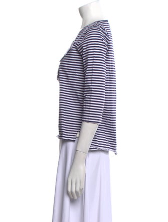 See by Chloé Striped V-Neck Top