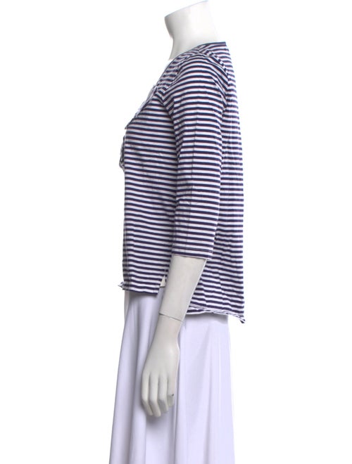 See by Chloé Striped V-Neck Top