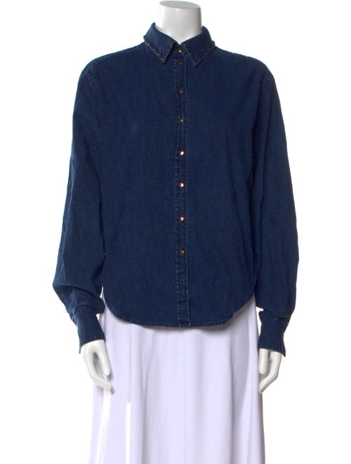 See by Chloé Long Sleeve Button-Up Top