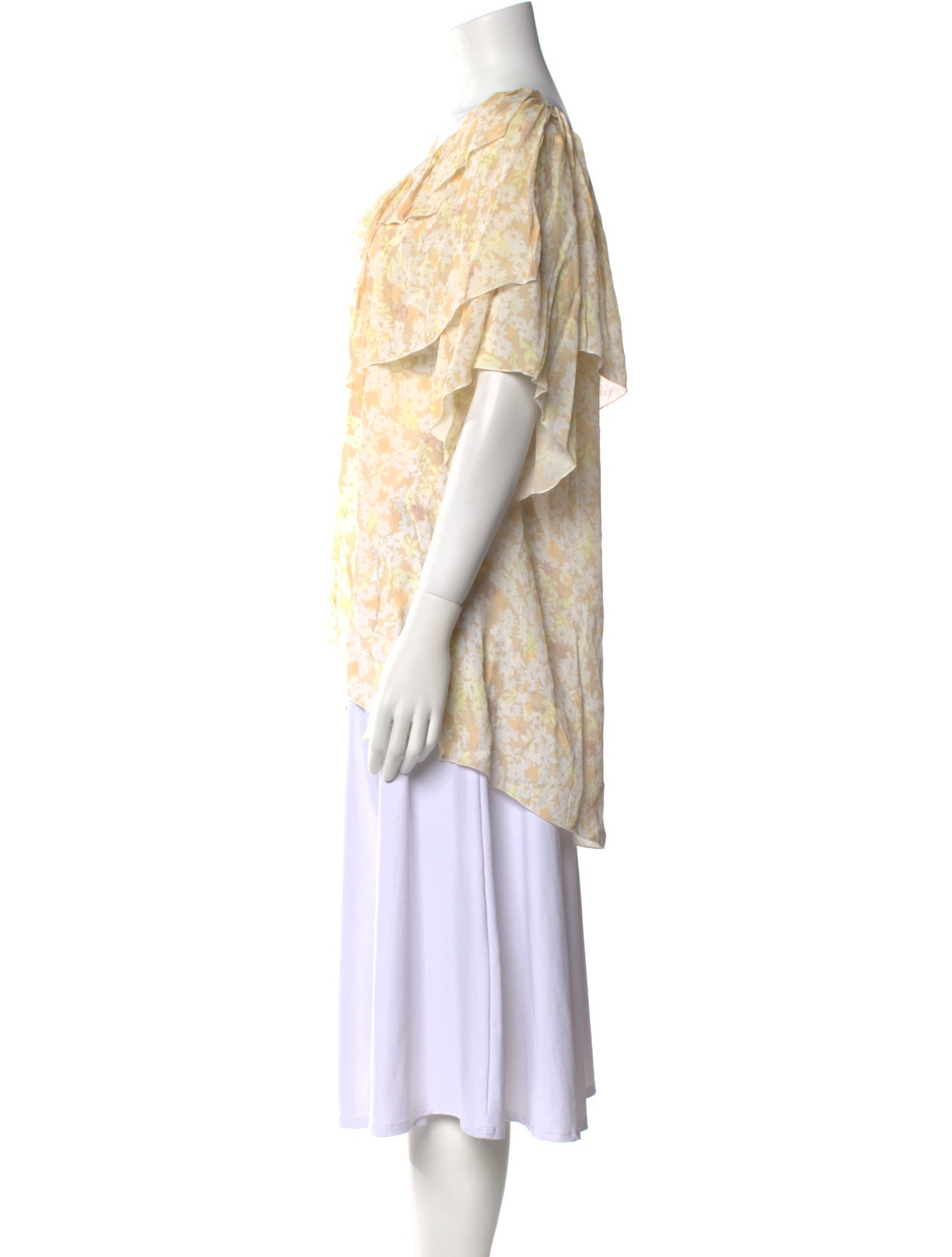 See by Chloé Printed Scoop Neck Blouse