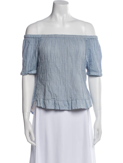 See by Chloé Off-The-Shoulder Short Sleeve Crop Top