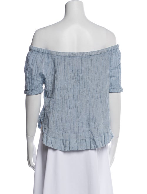See by Chloé Off-The-Shoulder Short Sleeve Crop Top
