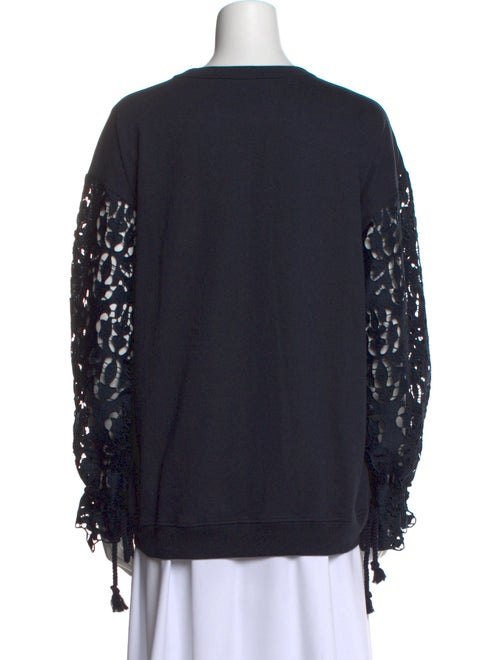 See by Chloé Lace Pattern Crew Neck Sweatshirt