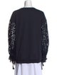 See by Chloé Lace Pattern Crew Neck Sweatshirt