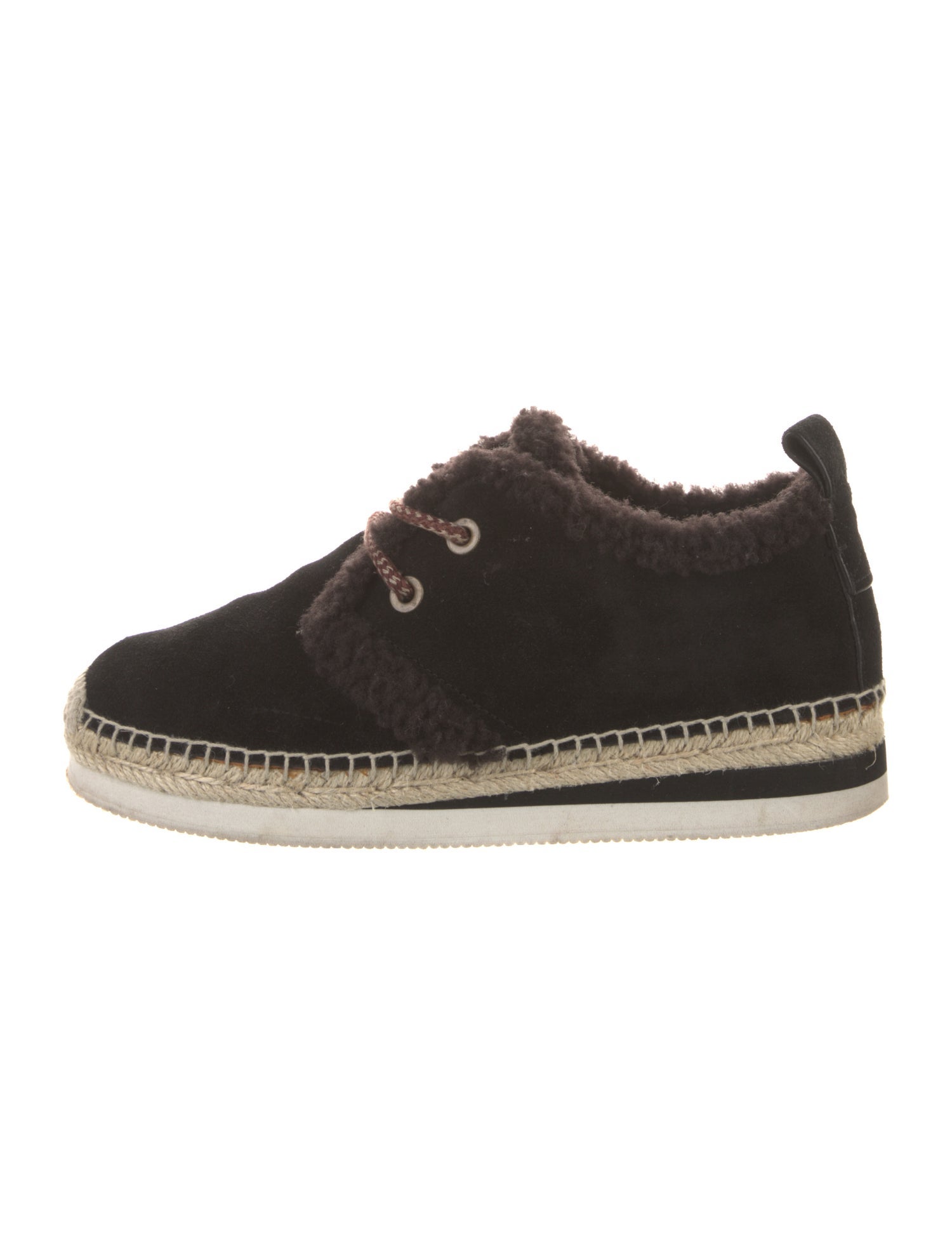 See by Chloé Suede Whipstitch Trim Espadrilles