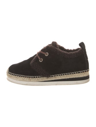 See by Chloé Suede Whipstitch Trim Espadrilles