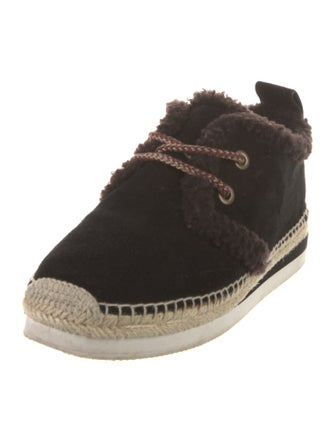 See by Chloé Suede Whipstitch Trim Espadrilles
