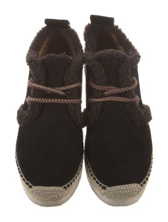 See by Chloé Suede Whipstitch Trim Espadrilles