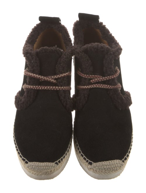See by Chloé Suede Whipstitch Trim Espadrilles