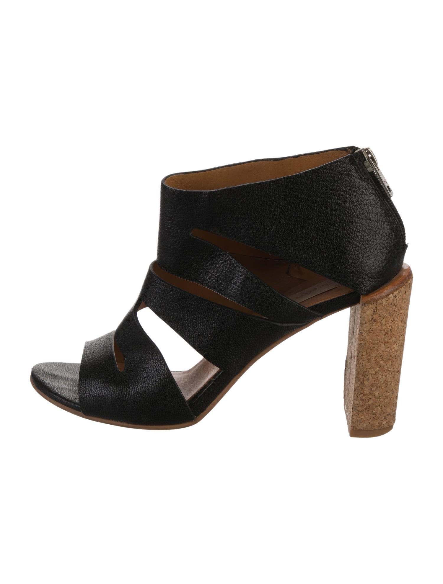 See by Chloé Leather Cutout Accent Sandals