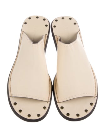 See by Chloé Leather Studded Accents Slippers