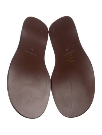 See by Chloé Leather Studded Accents Slippers