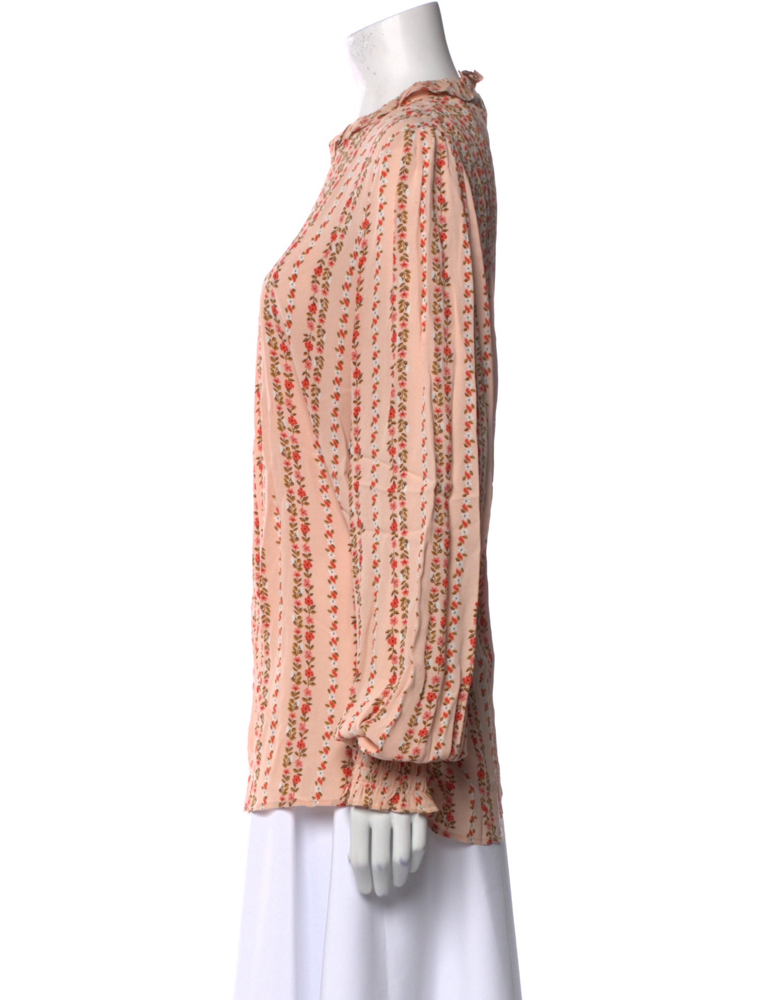 See by Chloé Printed Mock Neck Blouse