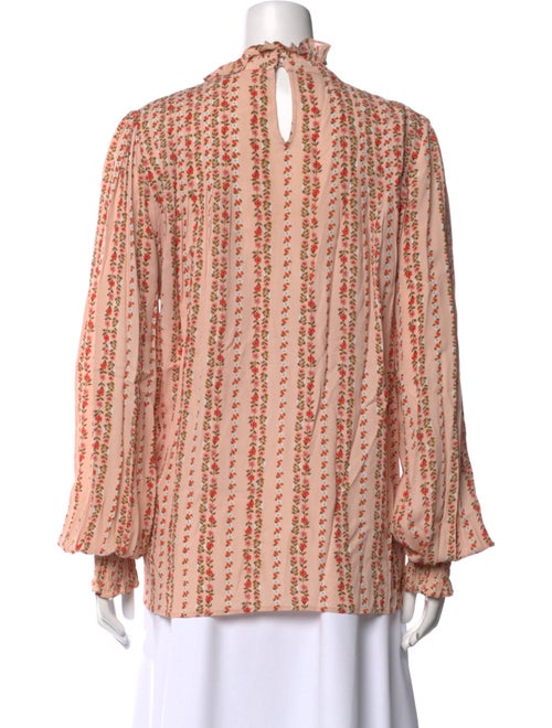 See by Chloé Printed Mock Neck Blouse