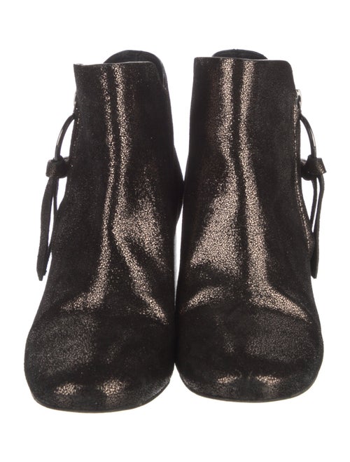 See by Chloé Leather Colorblock Pattern Boots