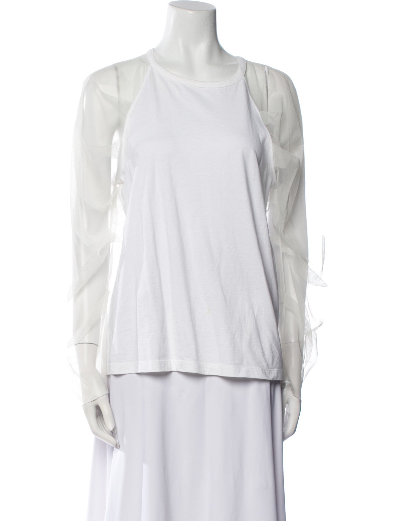 See by Chloé Scoop Neck Long Sleeve Tank Top